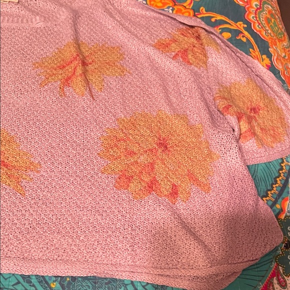 POL Floral Sweater in Pink and Orange - Picture 8 of 12
